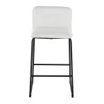 Casper 26-Inch Black Metal White Faux Leather Counter Stools (Set of 2) 17 Casper 26-Inch Black Metal White Faux Leather Counter Stools (Set of 2)