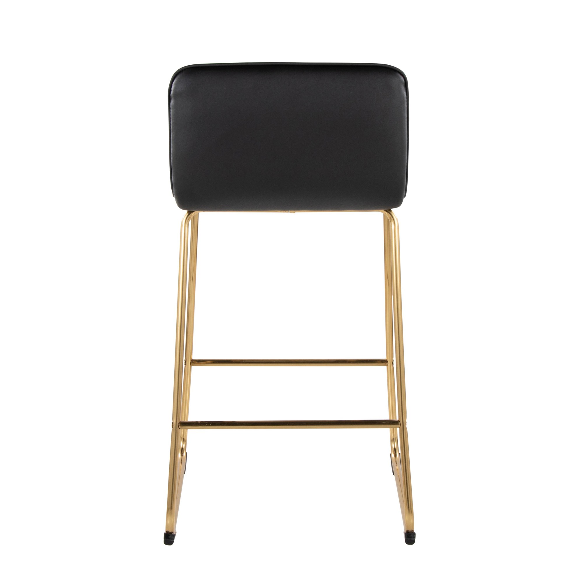 Casper 26-Inch Gold and Black Contemporary Counter Stools (Set of 2) 7 Casper 26-Inch Gold and Black Contemporary Counter Stools (Set of 2) - Image 7