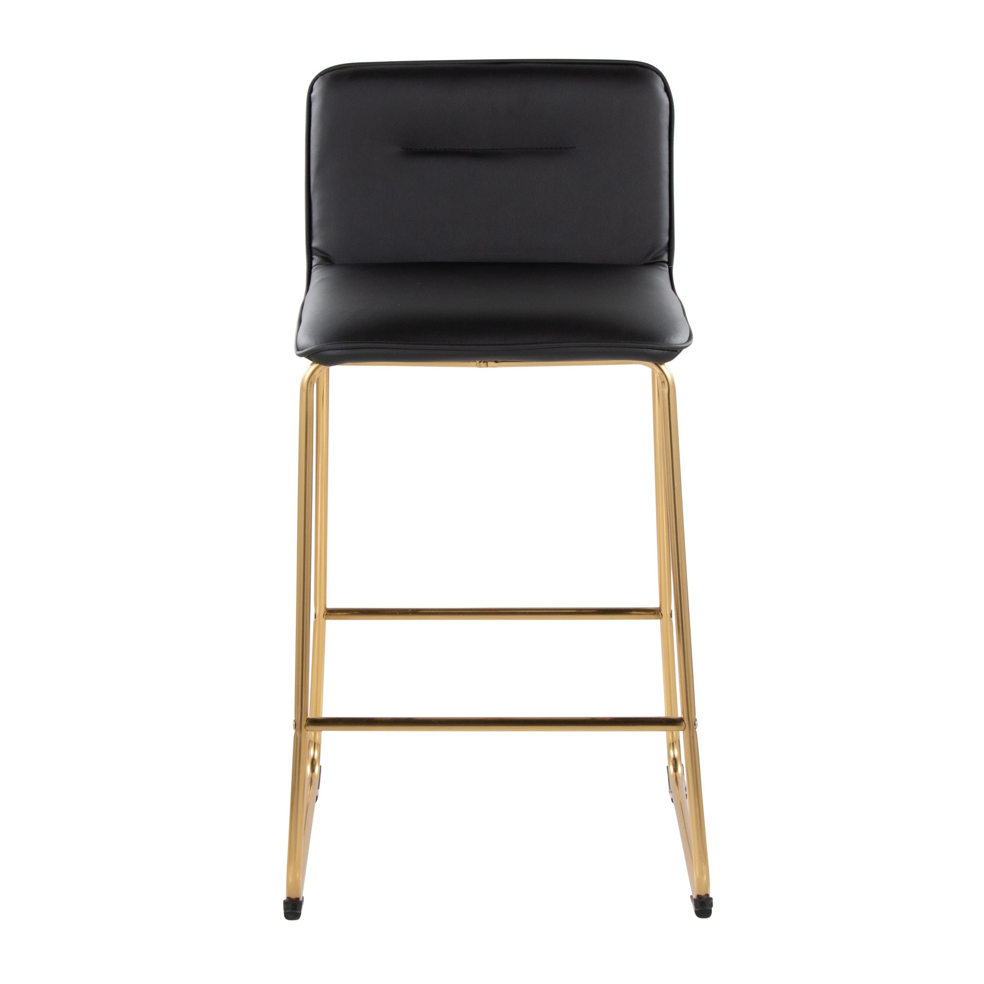 Casper 26-Inch Gold and Black Contemporary Counter Stools (Set of 2) 8 Casper 26-Inch Gold and Black Contemporary Counter Stools (Set of 2) - Image 8