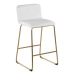 Casper 26-Inch Gold and White Contemporary Counter Stools (Set of 2) 13 Casper 26-Inch Gold and White Contemporary Counter Stools (Set of 2)