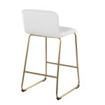 Casper 26-Inch Gold and White Contemporary Counter Stools (Set of 2) 15 Casper 26-Inch Gold and White Contemporary Counter Stools (Set of 2)