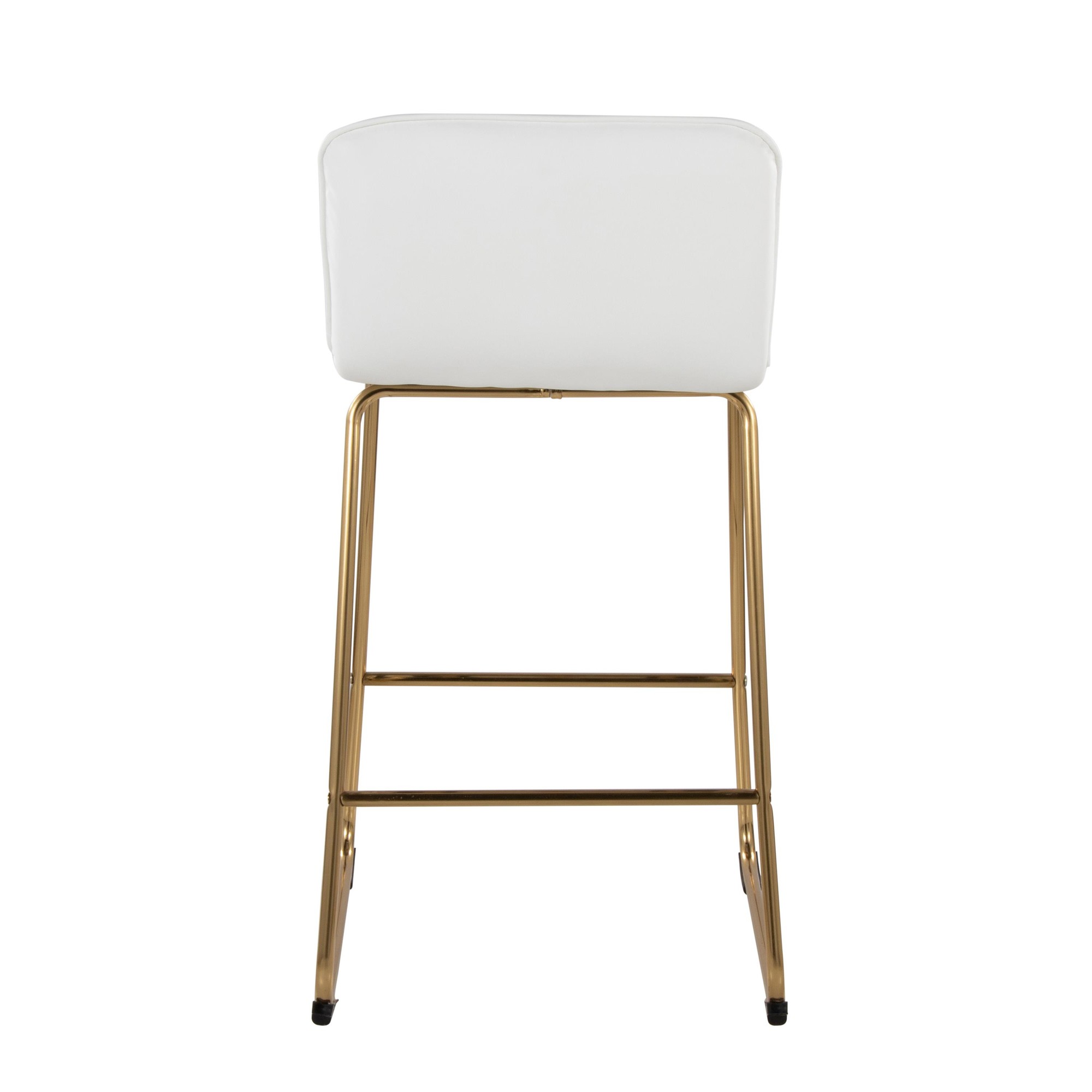 Casper 26-Inch Gold and White Contemporary Counter Stools (Set of 2) 7 Casper 26-Inch Gold and White Contemporary Counter Stools (Set of 2) - Image 7