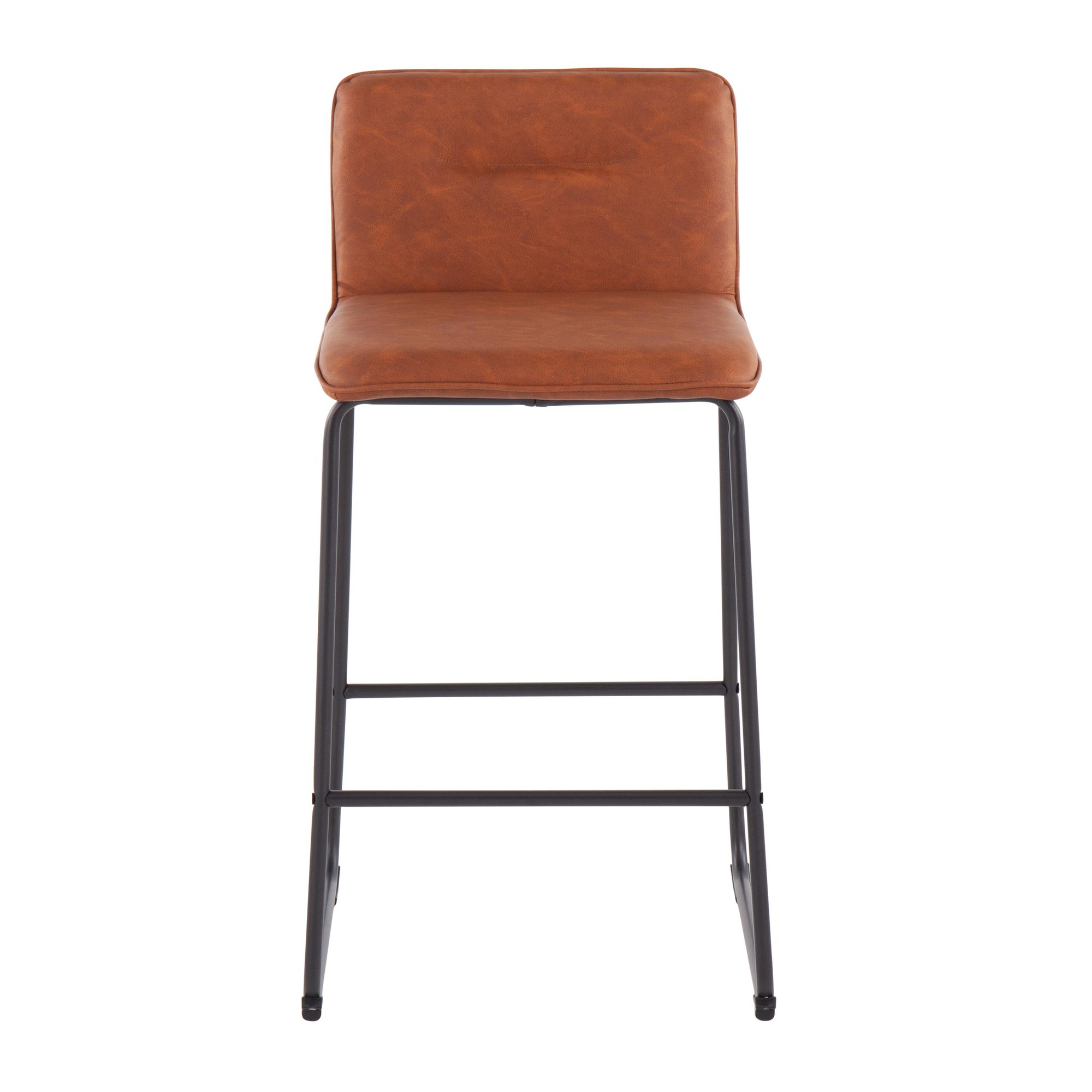 Casper Black Metal Camel Contemporary Counter Stools (Set of 2) 10 Casper Black Metal Camel Contemporary Counter Stools (Set of 2) - Image 10
