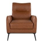 Casper Black Metal Camel Faux Leather Urban Lounger 30 Casper Black Metal Camel Faux Leather Urban Lounger