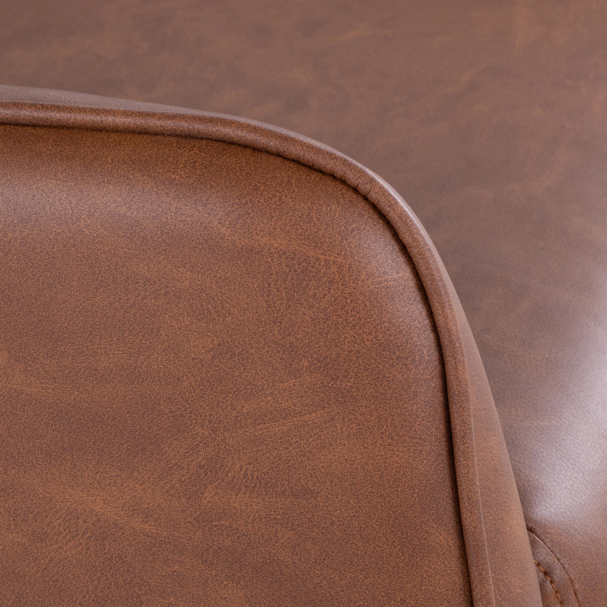 Casper Black Metal Camel Faux Leather Urban Lounger 17 Casper Black Metal Camel Faux Leather Urban Lounger - Image 17