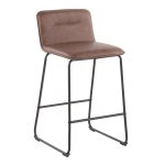 Casper Black Metal Espresso Contemporary Counter Stools (Set of 2) 19 Casper Black Metal Espresso Contemporary Counter Stools (Set of 2)