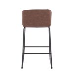 Casper Black Metal Espresso Contemporary Counter Stools (Set of 2) 22 Casper Black Metal Espresso Contemporary Counter Stools (Set of 2)