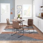 Casper Espresso Faux Leather Industrial Chairs Black Metal (Set of 2) 11 Casper Espresso Faux Leather Industrial Chairs Black Metal (Set of 2)