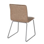 Casper Espresso Faux Leather Industrial Chairs Black Metal (Set of 2) 16 Casper Espresso Faux Leather Industrial Chairs Black Metal (Set of 2)