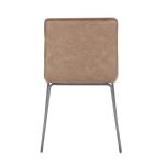 Casper Espresso Faux Leather Industrial Chairs Black Metal (Set of 2) 17 Casper Espresso Faux Leather Industrial Chairs Black Metal (Set of 2)