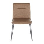 Casper Espresso Faux Leather Industrial Chairs Black Metal (Set of 2) 18 Casper Espresso Faux Leather Industrial Chairs Black Metal (Set of 2)