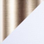 Casper Gold Contemporary Floor Lamp with Off-White Linen Shade