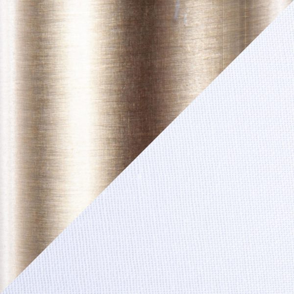 Casper Gold Contemporary Floor Lamp with Off White Linen Shade 11