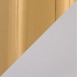 Casper Gold Cream Velvet Contemporary Counter Stools (Set of 2)