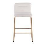 Casper Gold Cream Velvet Contemporary Counter Stools (Set of 2)