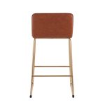 Casper Gold and Camel Contemporary Counter Stools (Set of 2) 18 Casper Gold and Camel Contemporary Counter Stools (Set of 2)