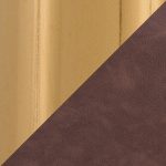 Casper Gold and Espresso Faux Leather Counter Stools (Set of 2) 22 Casper Gold and Espresso Faux Leather Counter Stools (Set of 2)