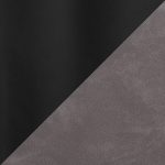Casper Grey Faux Leather Black Metal Counter Stools (Set of 2)