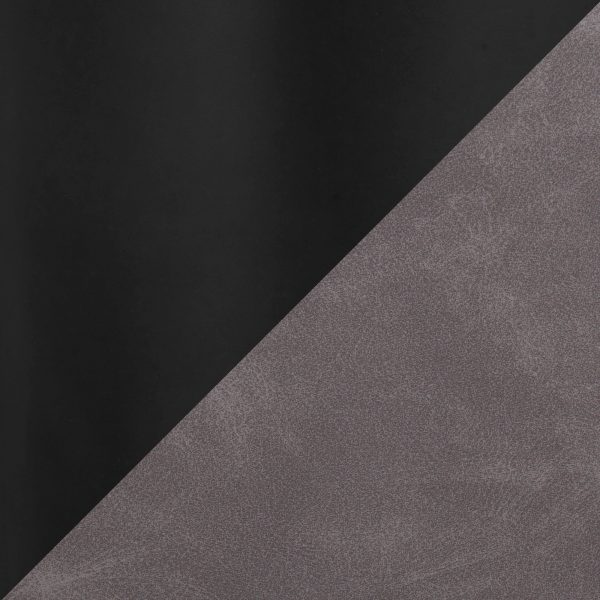 Casper Grey Faux Leather Black Metal Counter Stools Set of 2 12