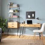 Casper Industrial Black Steel and Brown Wood Desk 14 Casper Industrial Black Steel and Brown Wood Desk