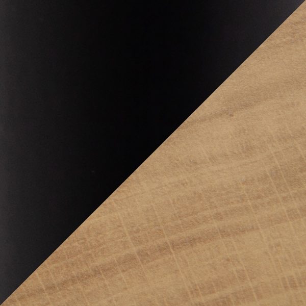 Casper Industrial Black Steel and Brown Wood Desk 11