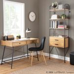 Casper Industrial Black Steel and Brown Wood Desk 13 Casper Industrial Black Steel and Brown Wood Desk