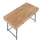 Casper Industrial Black Steel and Brown Wood Desk 22 Casper Industrial Black Steel and Brown Wood Desk