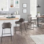 Casper Industrial Grey Faux Leather Black Metal Chair (Set of 2) 12 Casper Industrial Grey Faux Leather Black Metal Chair (Set of 2)
