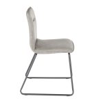 Casper Industrial Grey Faux Leather Black Metal Chair (Set of 2) 15 Casper Industrial Grey Faux Leather Black Metal Chair (Set of 2)