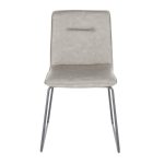 Casper Industrial Grey Faux Leather Black Metal Chair (Set of 2) 18 Casper Industrial Grey Faux Leather Black Metal Chair (Set of 2)