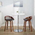 Cassis 24 Mid-Century Modern Grey Swivel Counter Stool (Set of 2) 10 Cassis 24 Mid-Century Modern Grey Swivel Counter Stool (Set of 2)