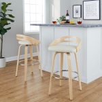 Cassis 30-Inch Cream Contemporary Swivel Barstool (Set of 2) 13 Cassis 30-Inch Cream Contemporary Swivel Barstool (Set of 2)