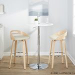 Cassis 30-Inch Cream Contemporary Swivel Barstool (Set of 2) 14 Cassis 30-Inch Cream Contemporary Swivel Barstool (Set of 2)