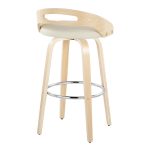 Cassis 30-Inch Cream Contemporary Swivel Barstool (Set of 2) 19 Cassis 30-Inch Cream Contemporary Swivel Barstool (Set of 2)