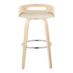 Cassis 30-Inch Cream Contemporary Swivel Barstool (Set of 2) 20 Cassis 30-Inch Cream Contemporary Swivel Barstool (Set of 2)
