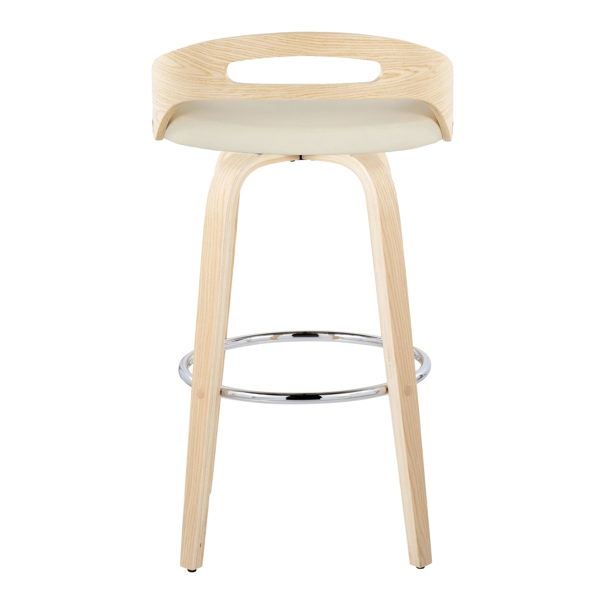 Cassis 30-Inch Cream Contemporary Swivel Barstool (Set of 2) 9 Cassis 30-Inch Cream Contemporary Swivel Barstool (Set of 2) - Image 9