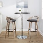 Cassis 30 Mid-Century Modern Swivel Barstool Light Grey (Set of 2) 14 Cassis 30 Mid-Century Modern Swivel Barstool Light Grey (Set of 2)