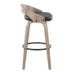 Cassis 30 Mid-Century Modern Swivel Barstool Light Grey (Set of 2) 18 Cassis 30 Mid-Century Modern Swivel Barstool Light Grey (Set of 2)