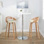 Cassis 30 Zebra Wood Cream Faux Leather Barstool (Set of 2) 15 Cassis 30 Zebra Wood Cream Faux Leather Barstool (Set of 2)