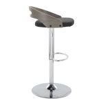 Cassis Mid-Century Modern Black Faux Leather Swivel Barstools (Set of 2) 16 Cassis Mid-Century Modern Black Faux Leather Swivel Barstools (Set of 2)