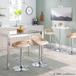 Cassis Mid-Century Modern Cream Faux Leather Swivel Barstool 19 Cassis Mid-Century Modern Cream Faux Leather Swivel Barstool