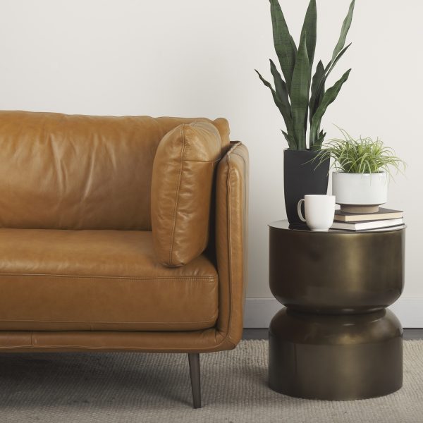 Catriona 17L x 17W x 20H Gold Accent Hourglass Table 2