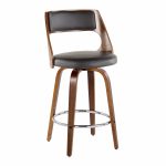 Cecina 26-Inch Mid-Century Modern Swivel Counter Stool (Set of 2)