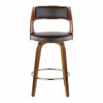 Cecina 26-Inch Mid-Century Modern Swivel Counter Stool (Set of 2)