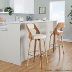 Cecina 30-Inch Zebra Cream Mid-Century Swivel Barstools (Set of 2) 15 Cecina 30-Inch Zebra Cream Mid-Century Swivel Barstools (Set of 2)