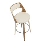 Cecina 30-Inch Zebra Cream Mid-Century Swivel Barstools (Set of 2) 23 Cecina 30-Inch Zebra Cream Mid-Century Swivel Barstools (Set of 2)
