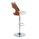 Cecina Cream Mid-Century Modern Adjustable Swivel Barstool (Set of 2) 15 Cecina Cream Mid-Century Modern Adjustable Swivel Barstool (Set of 2)
