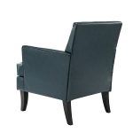 Celadon Brown Vegan Leather Nailhead Trim Accent Armchair 8 Celadon Brown Vegan Leather Nailhead Trim Accent Armchair