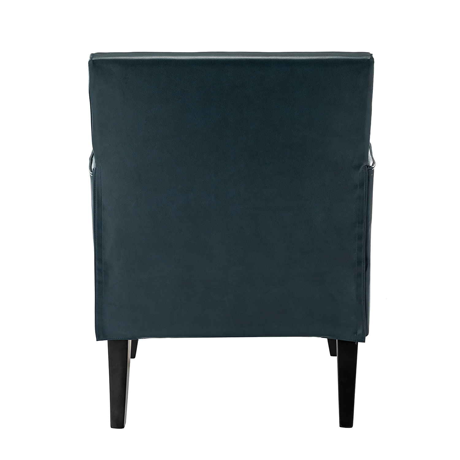 Celadon Brown Vegan Leather Nailhead Trim Accent Armchair 4 Celadon Brown Vegan Leather Nailhead Trim Accent Armchair - Image 4