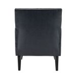Celadon Navy Vegan Leather Nailhead Trim Accent Armchair 9 Celadon Navy Vegan Leather Nailhead Trim Accent Armchair
